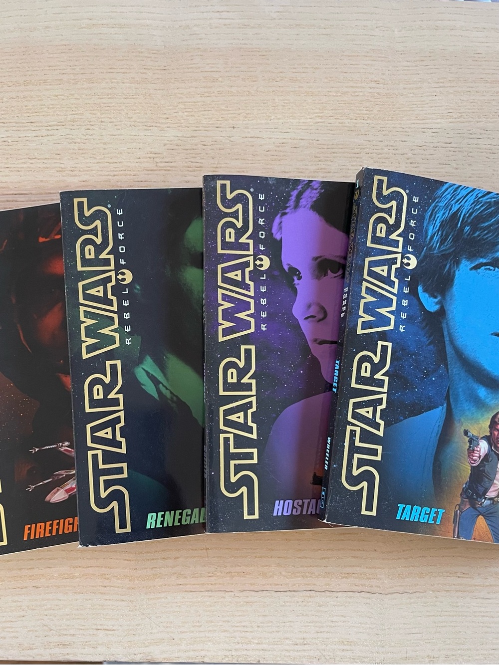 Lot Of 4 Star Wars Rebel Force Books 1-4 Target Hostage Renegade And Firefight